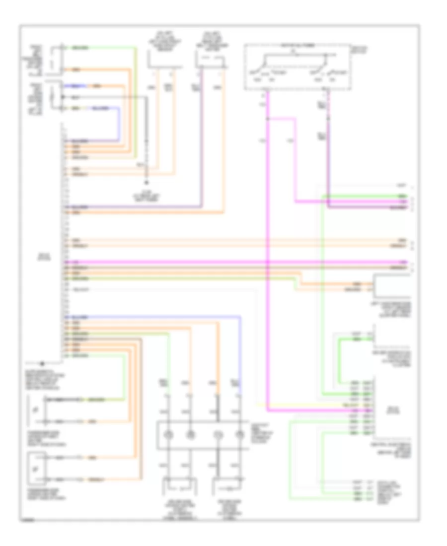 Supplemental Restraints Wiring Diagram 1 of 2 for Volvo S60 R 2005