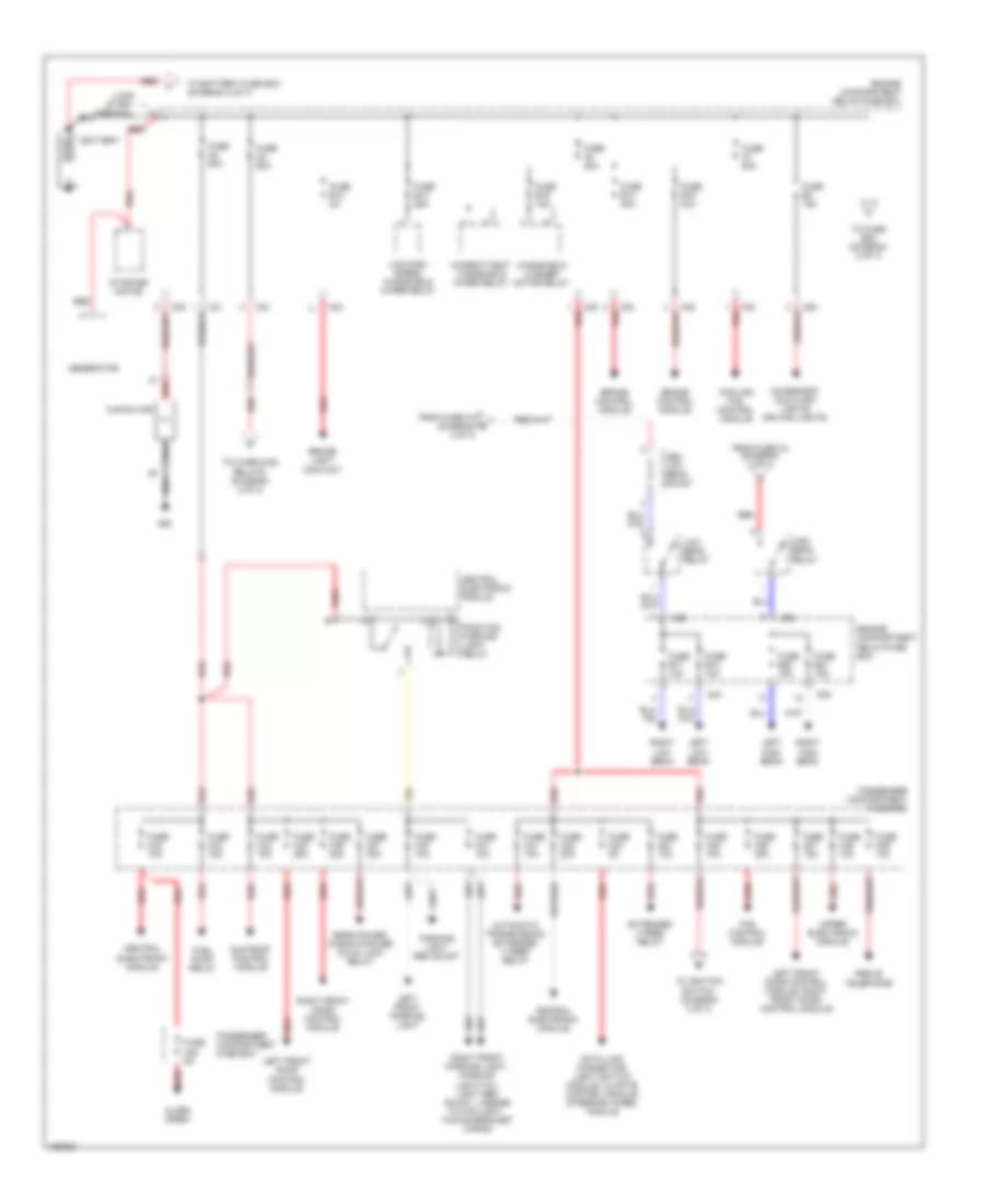 Power Distribution Wiring Diagram 1 of 3 for Volvo S60 2002