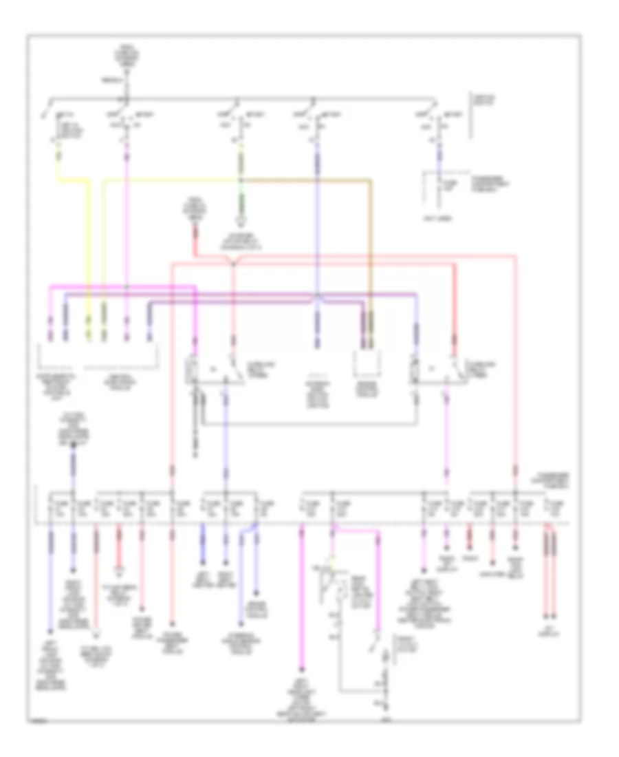 Power Distribution Wiring Diagram (3 of 3) for Volvo S60 2002