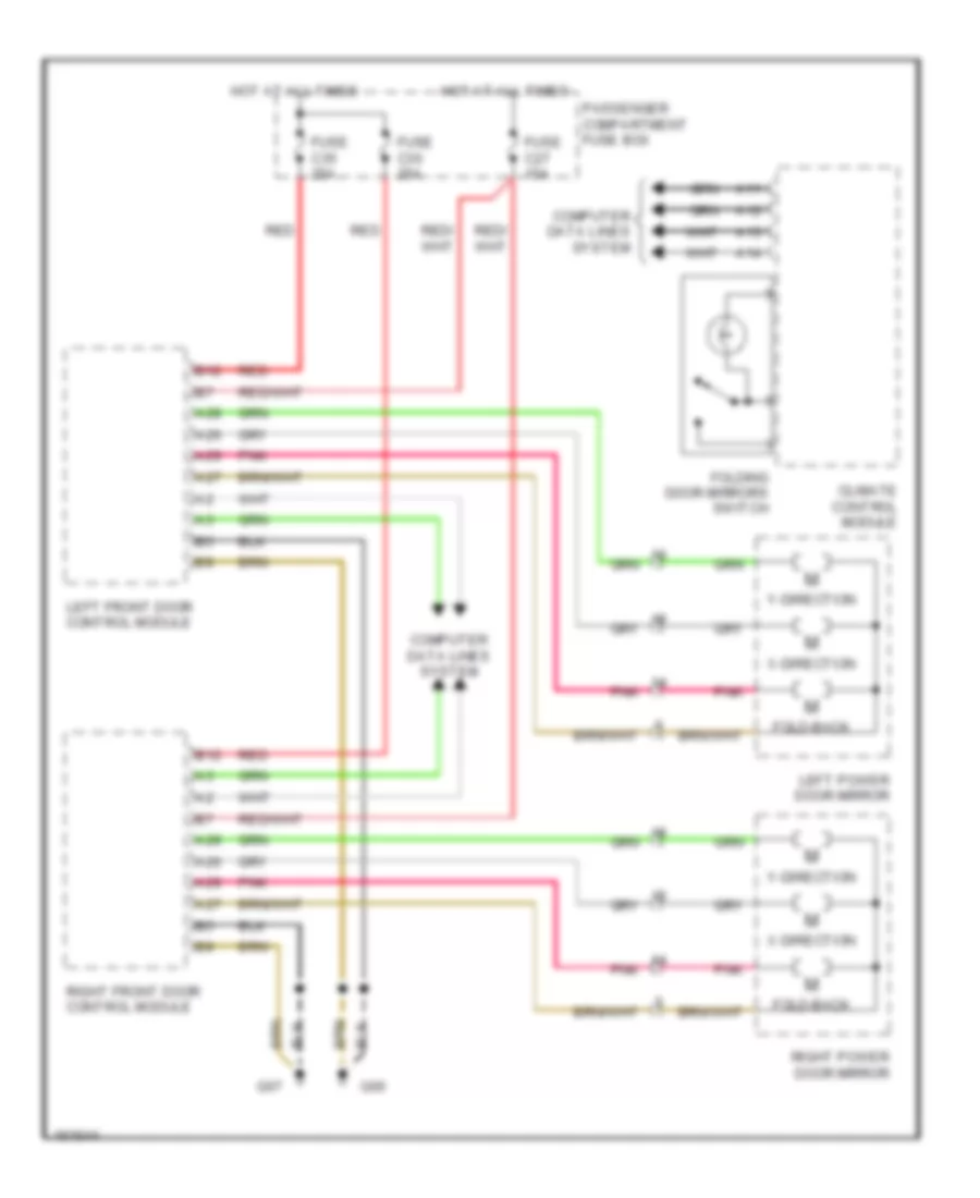 Power Mirror Wiring Diagram for Volvo S60 2002