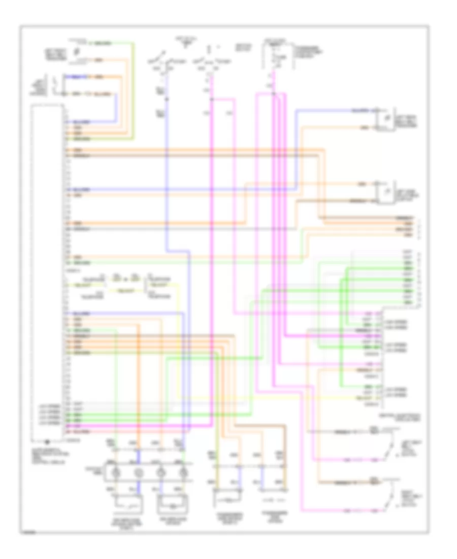 Supplemental Restraint Wiring Diagram 1 of 2 for Volvo S60 2002