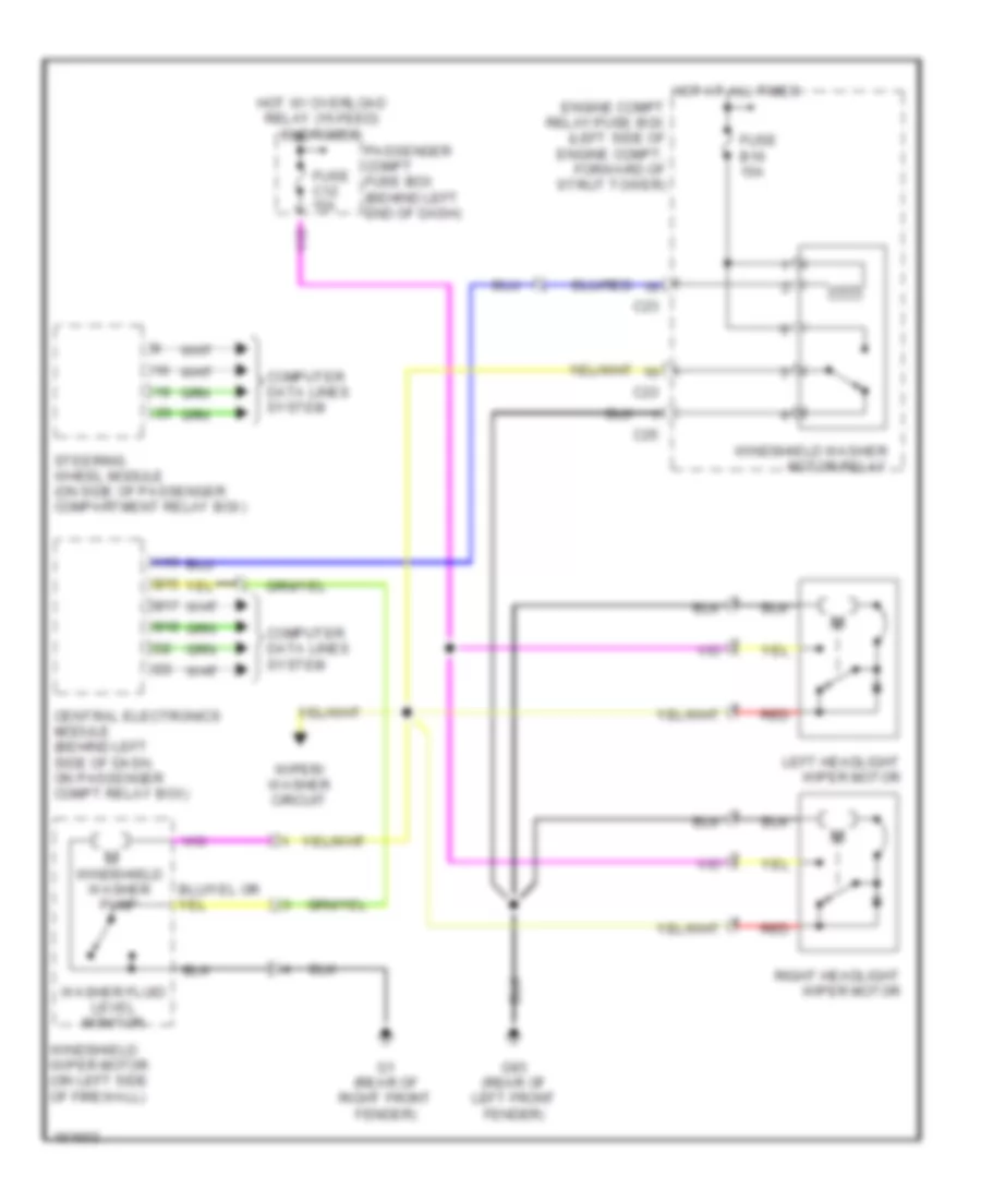 схема шайбы фары для Volvo S60 2002