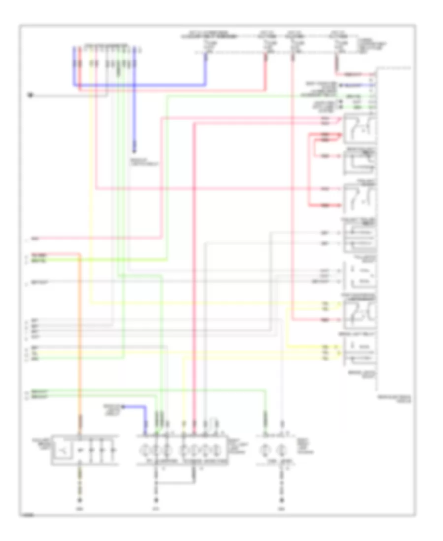 Exterior Lamps Wiring Diagram 2 of 2 for Volvo S60 T 5 2002