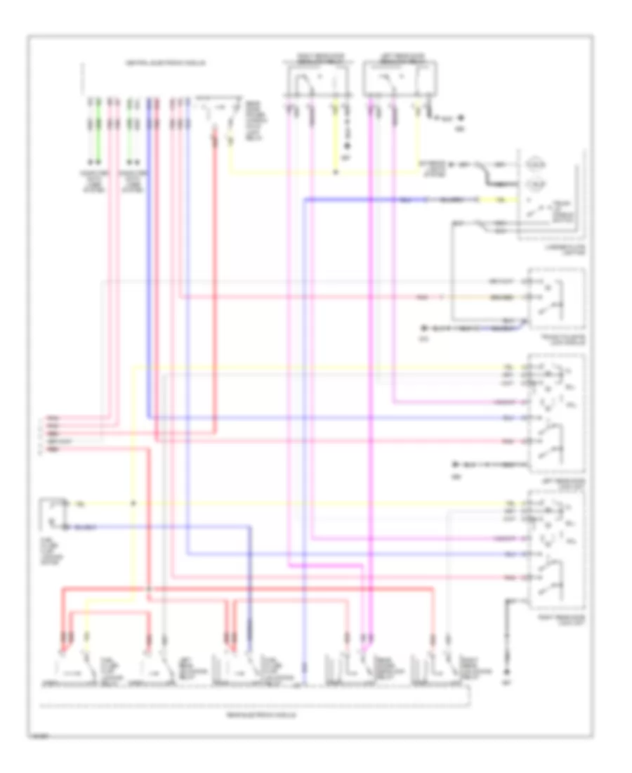 Power Door Lock Wiring Diagram 2 of 2 for Volvo S60 T 5 2002