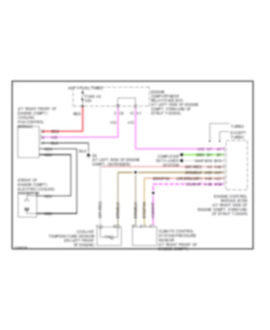 Cooling Fan Wiring Diagram for Volvo S80 T-6 2005