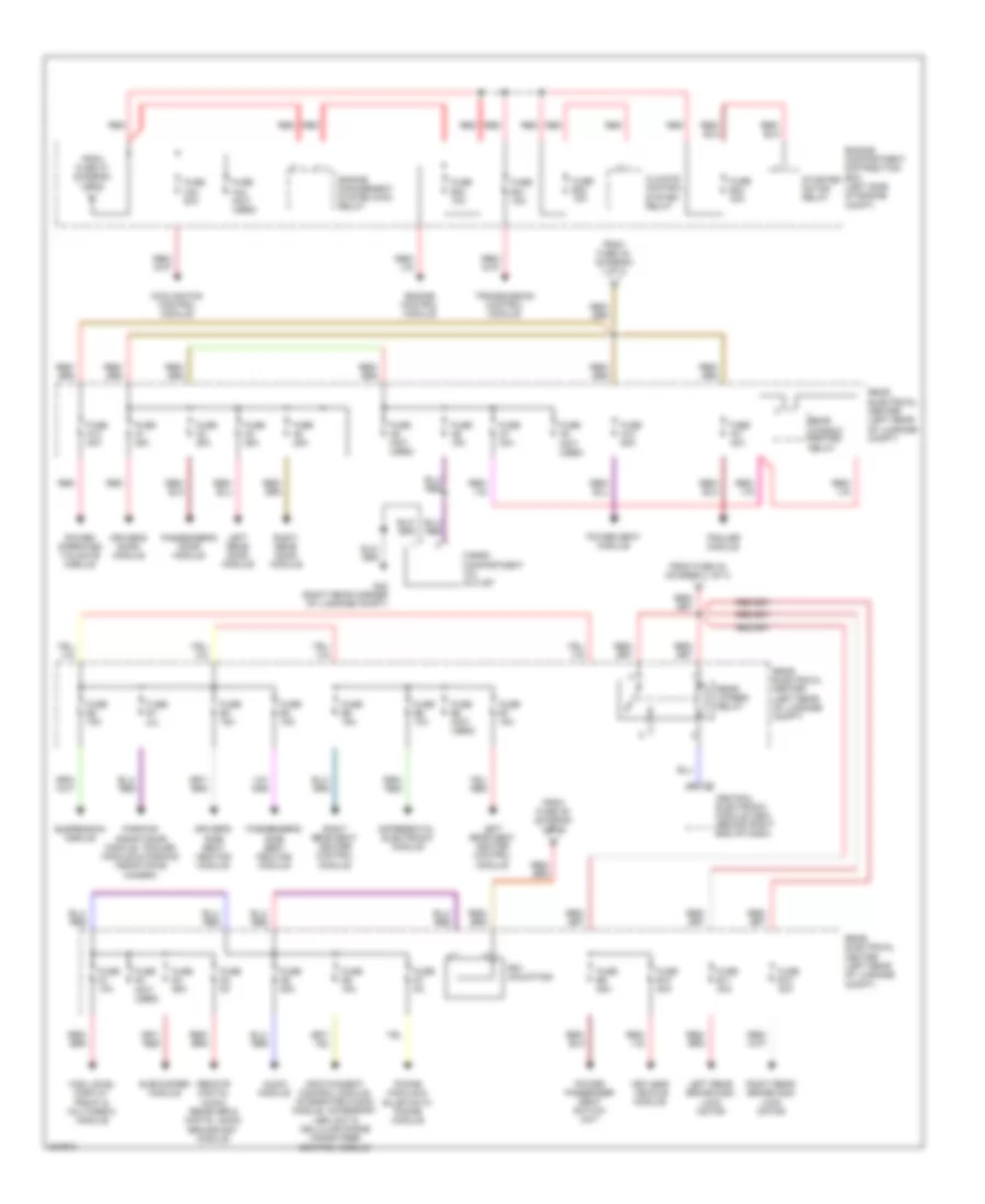 Power Distribution Wiring Diagram, Early Production (2 of 3) for Volvo XC60 2010