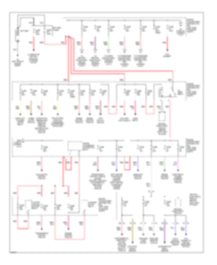 Power Distribution Wiring Diagram, Late Production (1 of 3) for Volvo XC60 2010