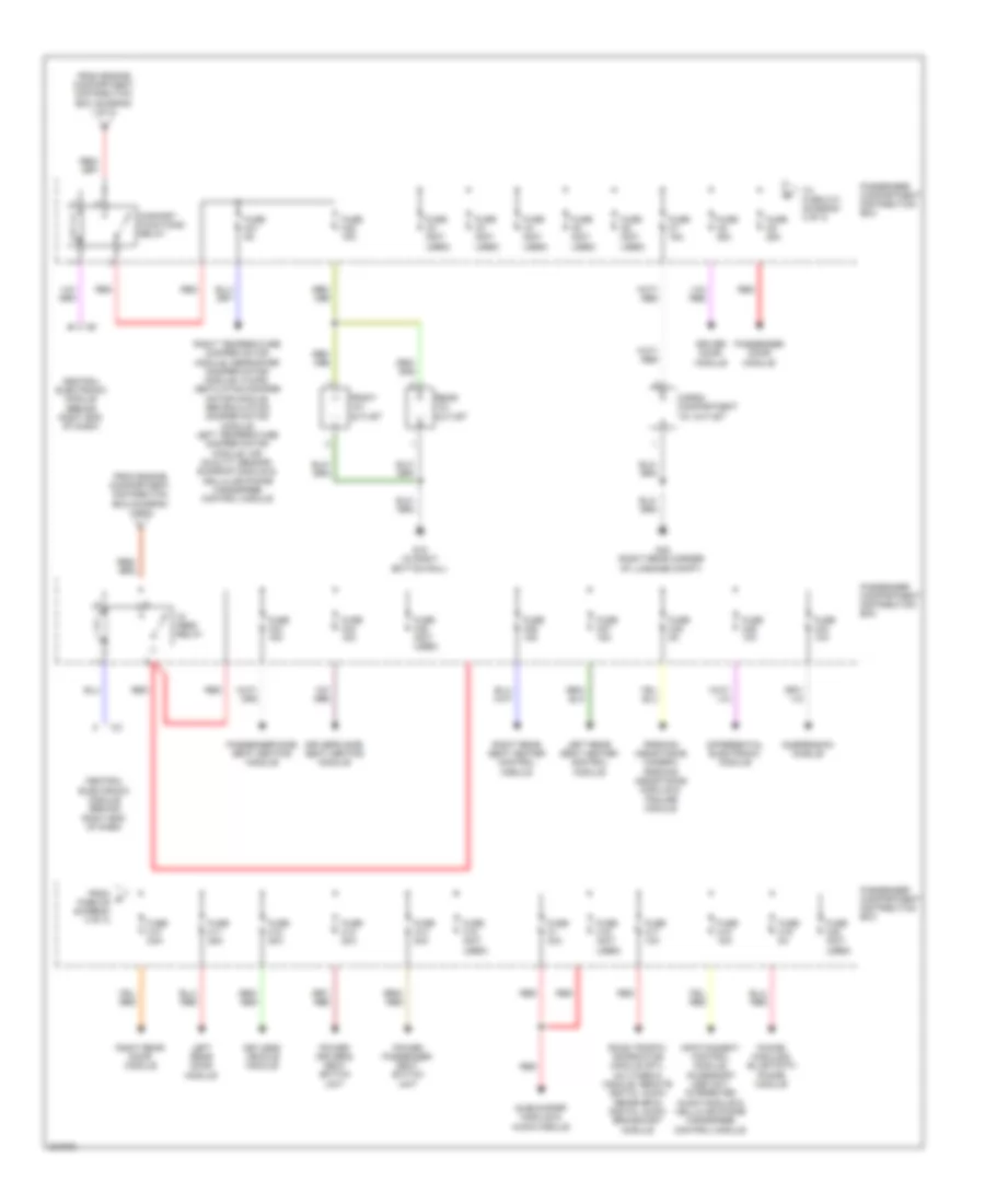Power Distribution Wiring Diagram, Late Production (3 of 3) for Volvo XC60 2010