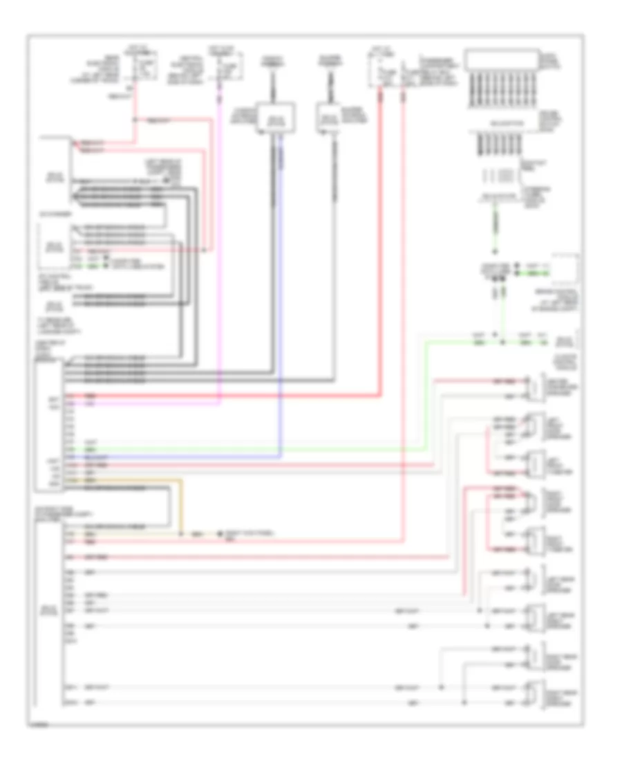 Radio Wiring Diagram with Amplifier for Volvo S80 T 6 Premier 2005