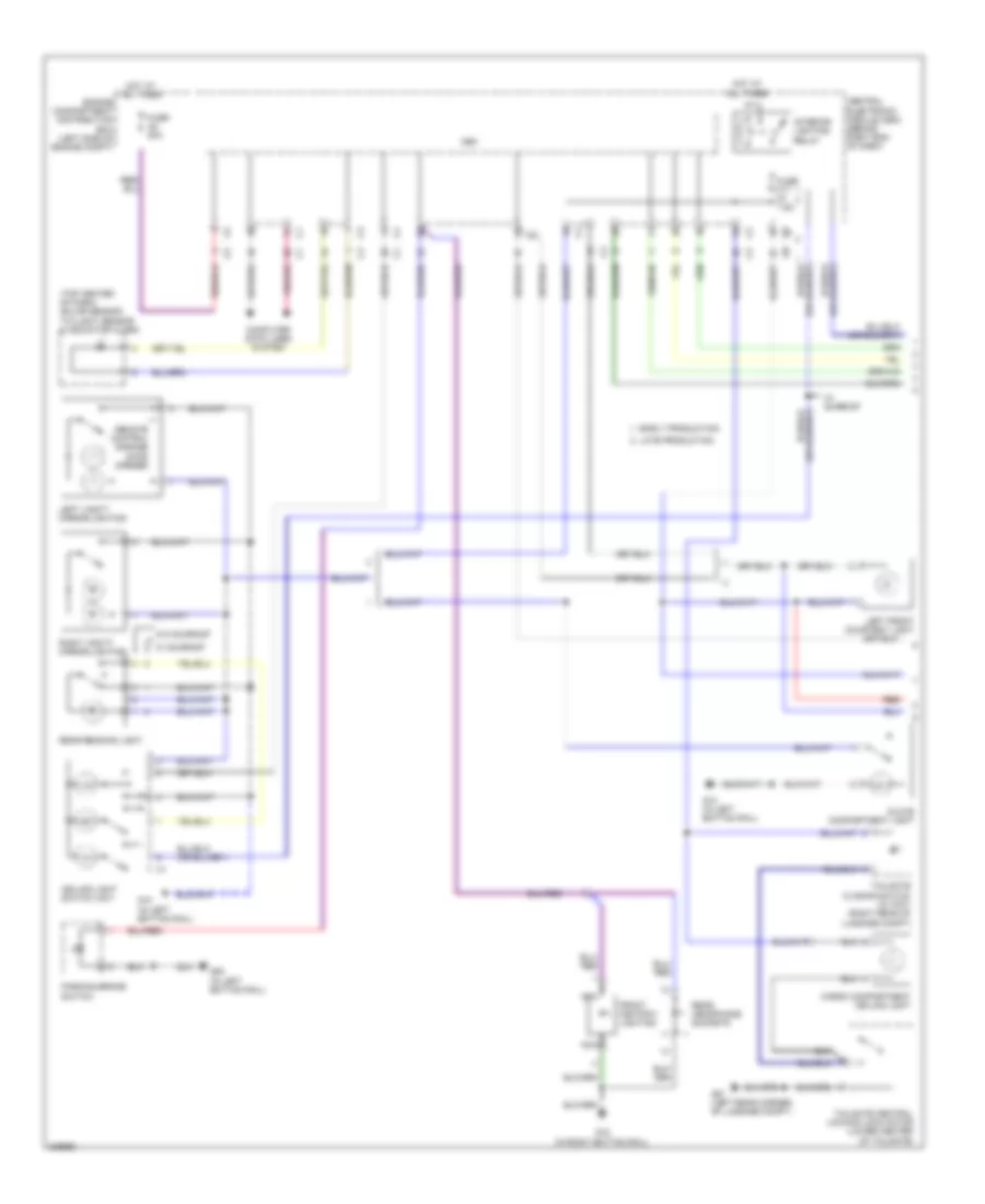 Courtesy Lamps Wiring Diagram 1 of 2 for Volvo XC60 T 6 2010