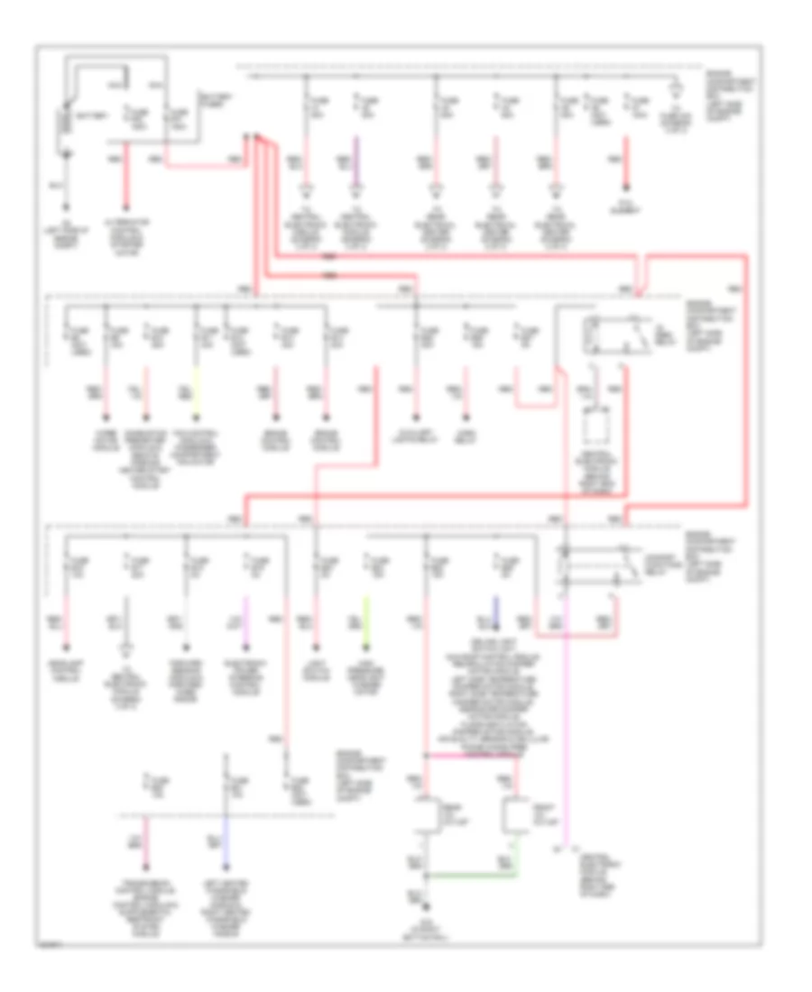Power Distribution Wiring Diagram Early Production 1 of 3 for Volvo XC60 T 6 2010