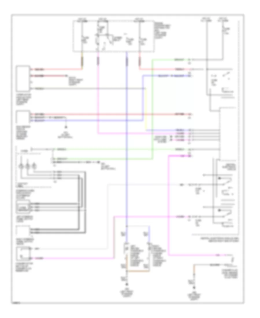 Front WiperWasher Wiring Diagram, Late Production for Volvo XC60 T-6 2010