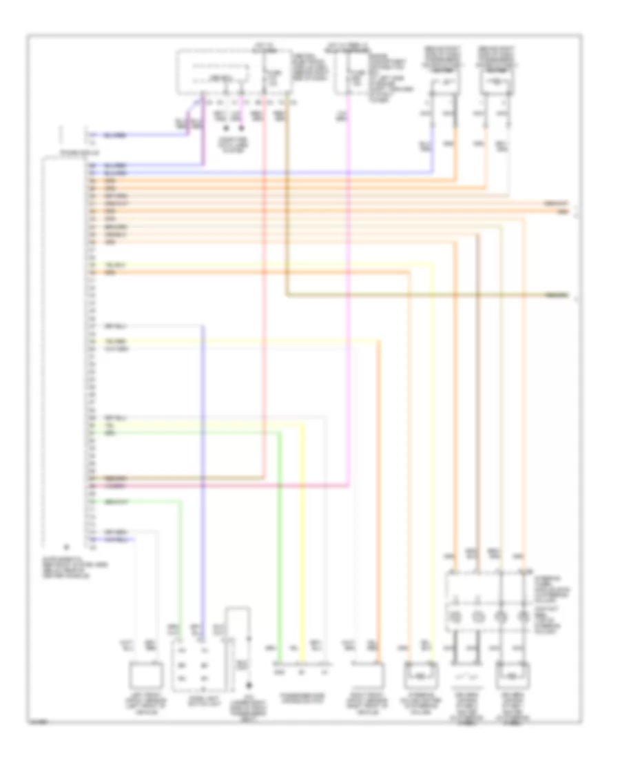 Supplemental Restraints Wiring Diagram 1 of 3 for Volvo XC70 2010