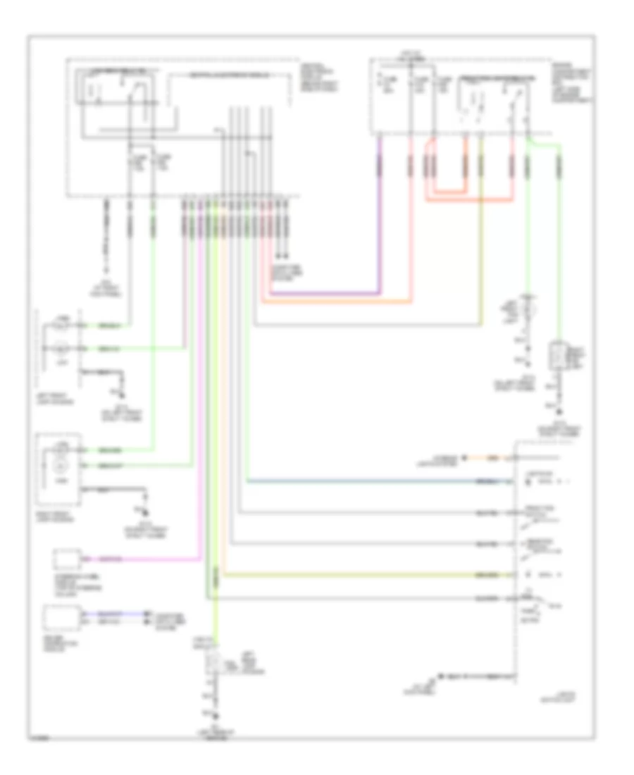 Headlamps Wiring Diagram, without Xenon Lamps for Volvo V50 T-5 2005
