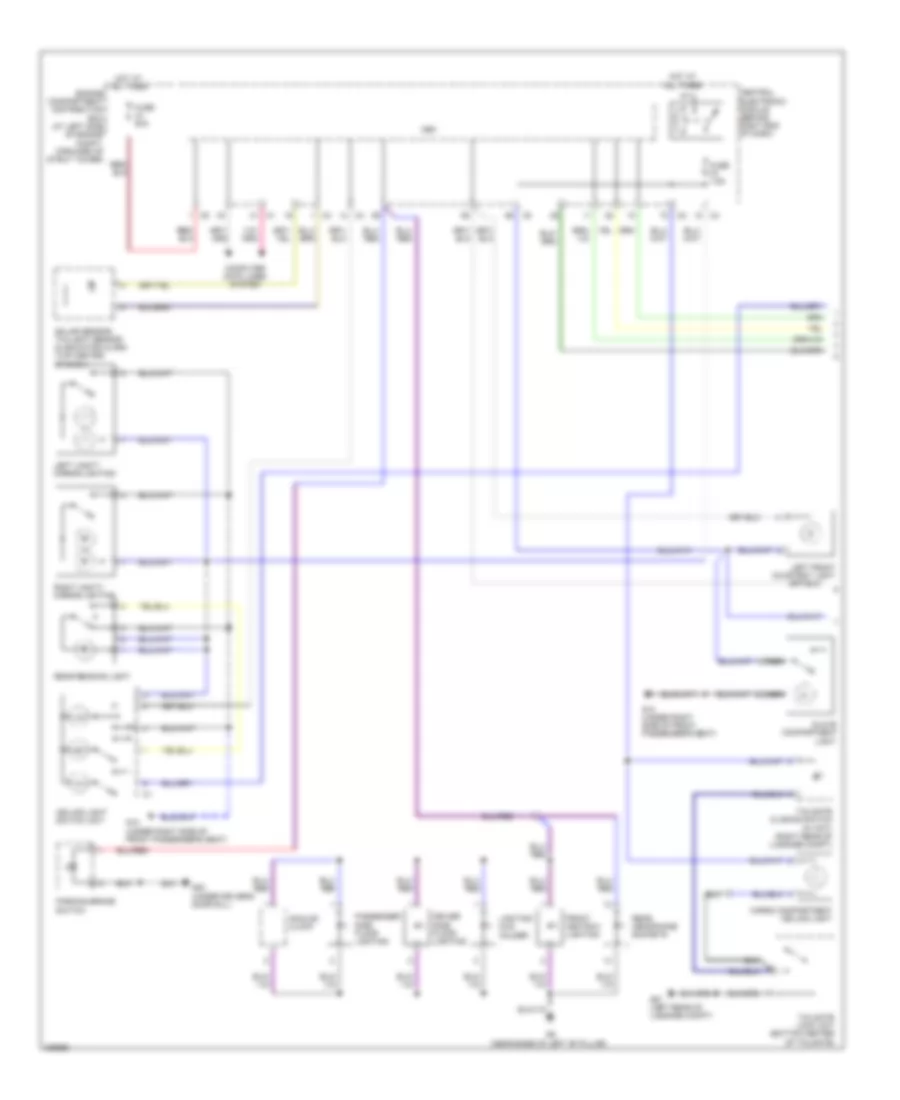 Courtesy Lamps Wiring Diagram 1 of 2 for Volvo XC70 T 6 2010