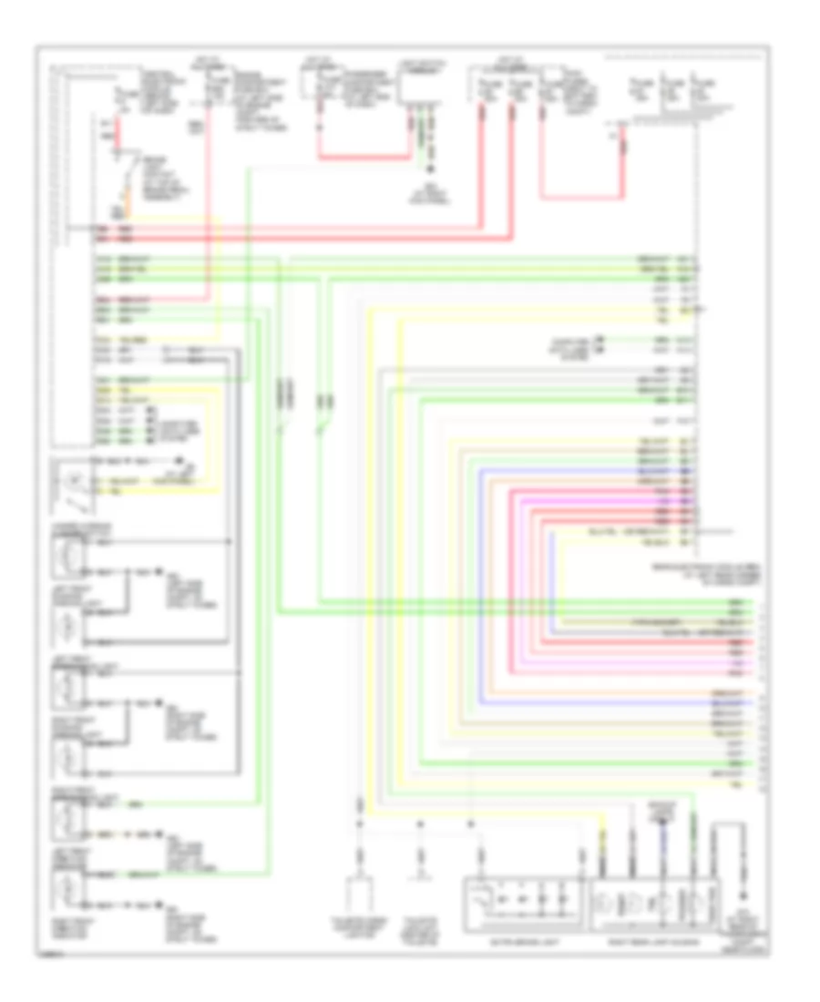 Exterior Lamps Wiring Diagram (1 of 2) for Volvo XC90 2010