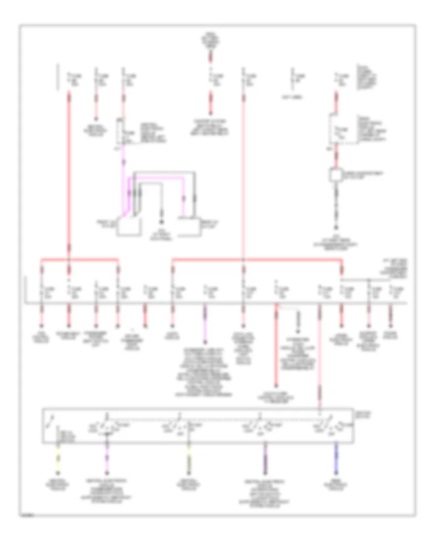 Power Distribution Wiring Diagram (2 of 2) for Volvo XC90 2010