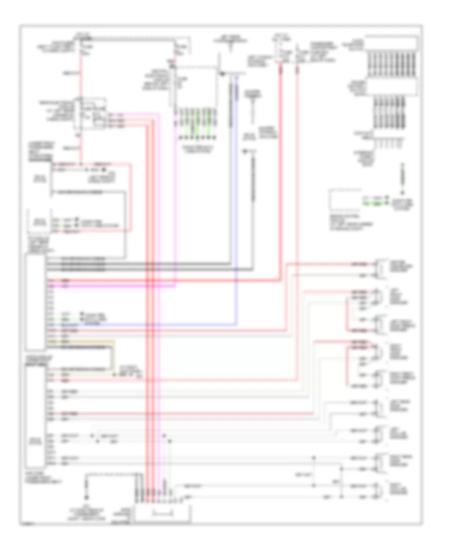 Radio Wiring Diagram with Amplifier for Volvo V70 R 2005