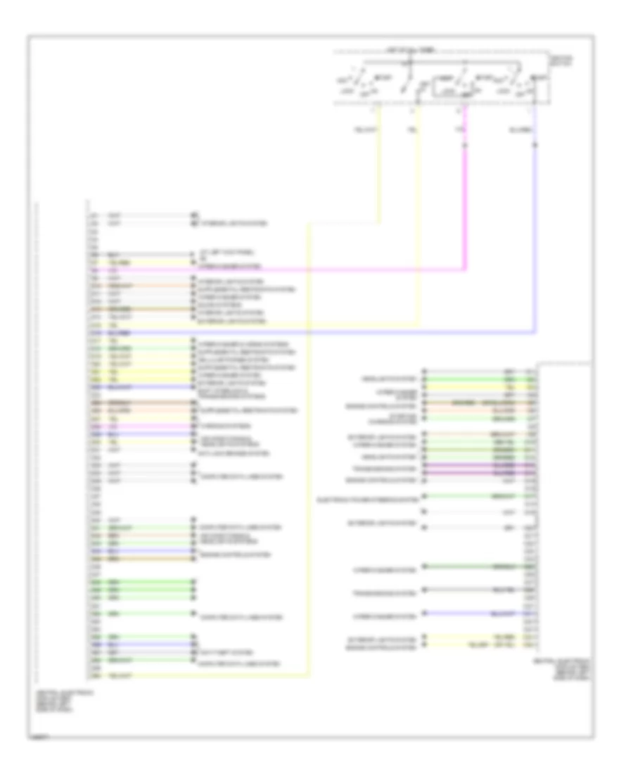 Central Electronic Module Wiring Diagram (2 of 2) for Volvo XC90 R-Design 2010