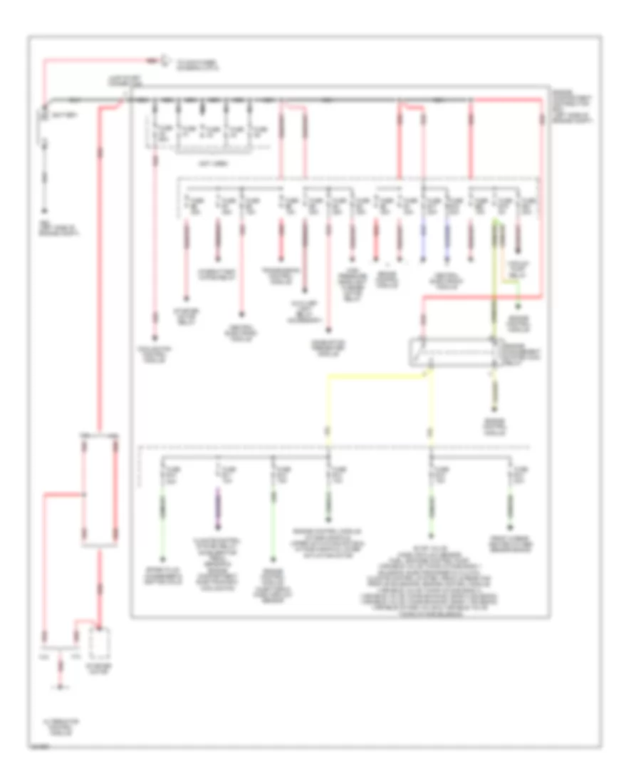 Power Distribution Wiring Diagram 1 of 2 for Volvo XC90 R Design 2010