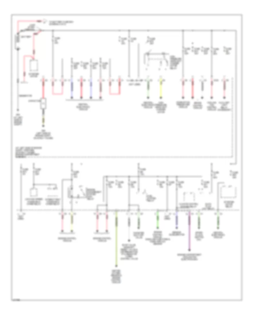 Power Distribution Wiring Diagram 1 of 2 for Volvo V70 T 5 2005