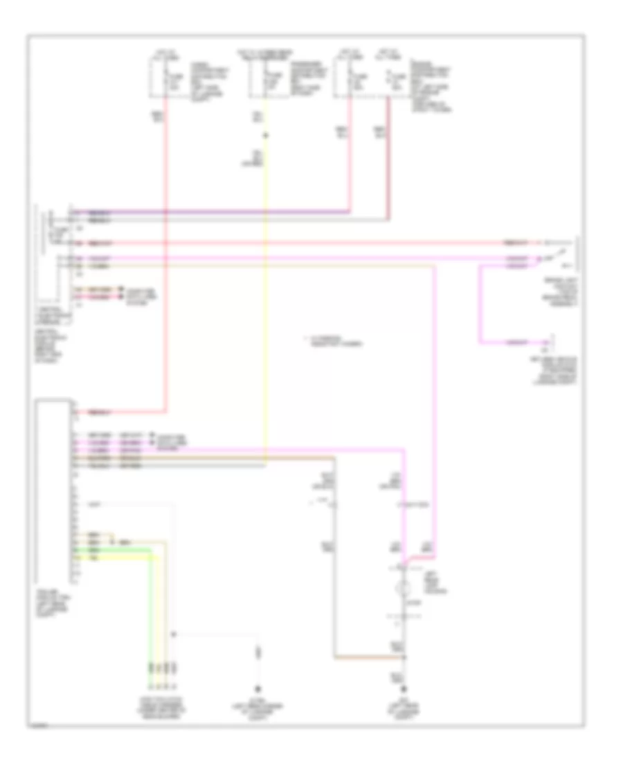Trailer Tow Wiring Diagram, 4-Pin for Volvo S80 3.2 2014