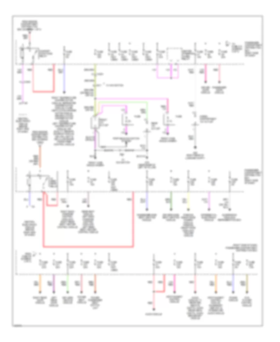 Power Distribution Wiring Diagram 3 of 3 for Volvo S80 3 2 2014