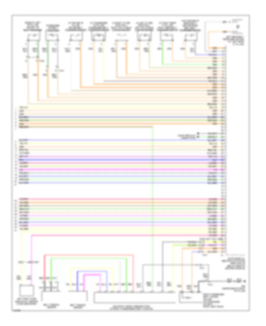 Supplemental Restraints Wiring Diagram (3 of 3) for Volvo S80 3.2 2014