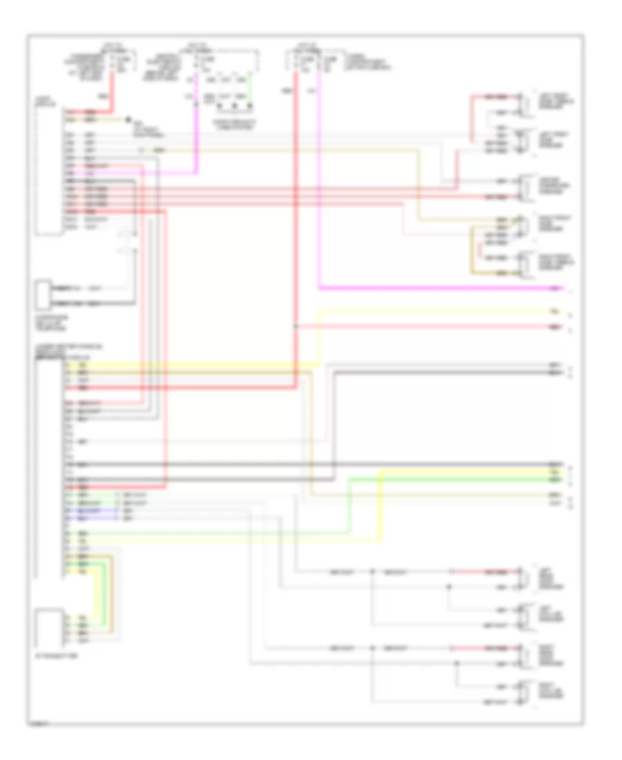 Rear Seat Entertainment Wiring Diagram (1 of 2) for Volvo XC90 2005