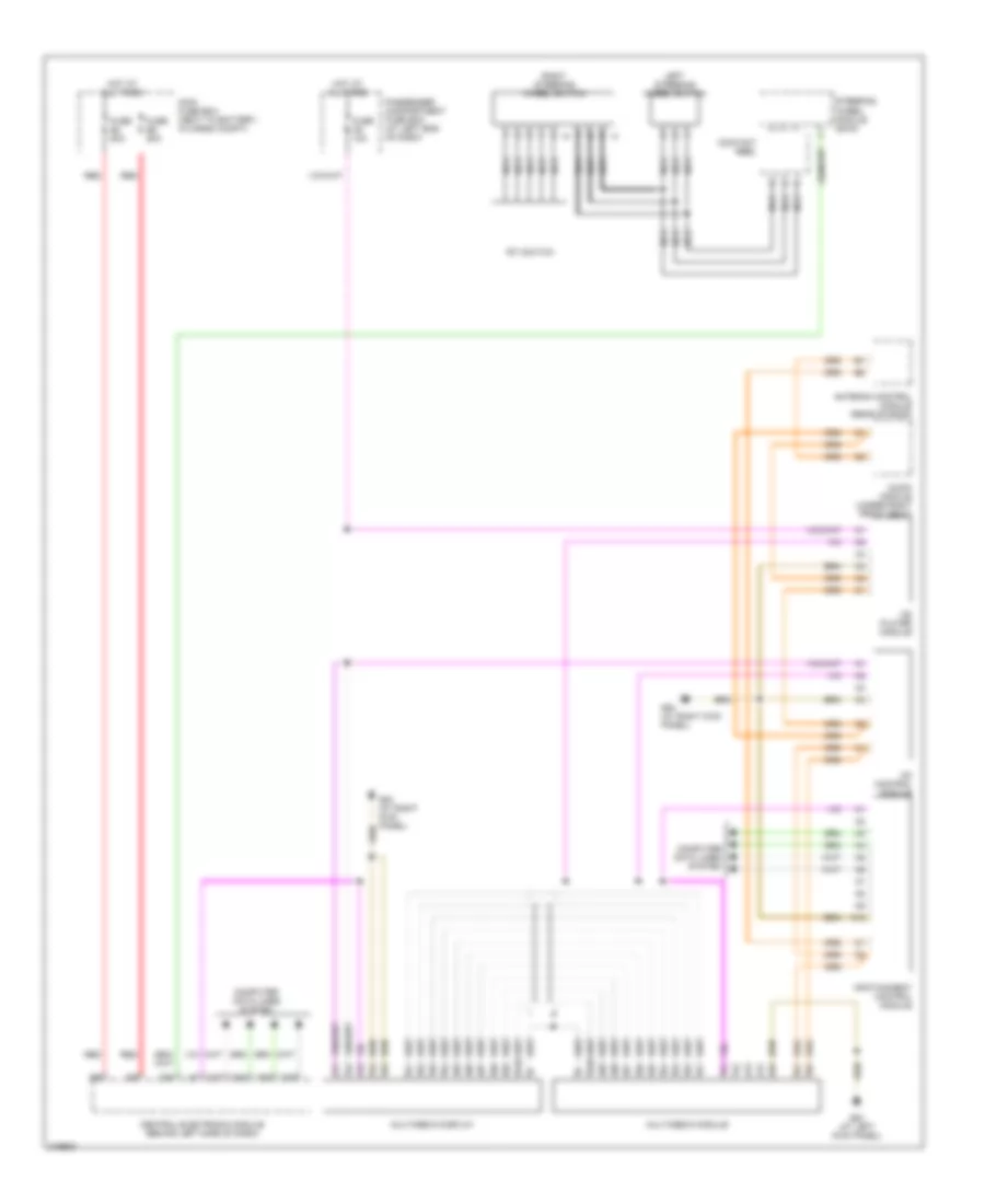 Infotainment Wiring Diagram, Late Production for Volvo XC90 T-6 2005