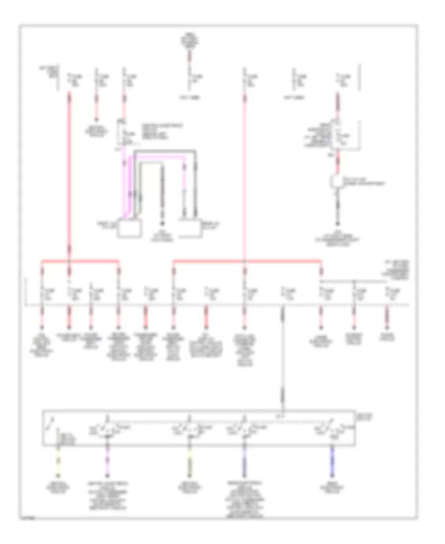 Power Distribution Wiring Diagram Early Production 2 of 2 for Volvo XC90 T 6 2005