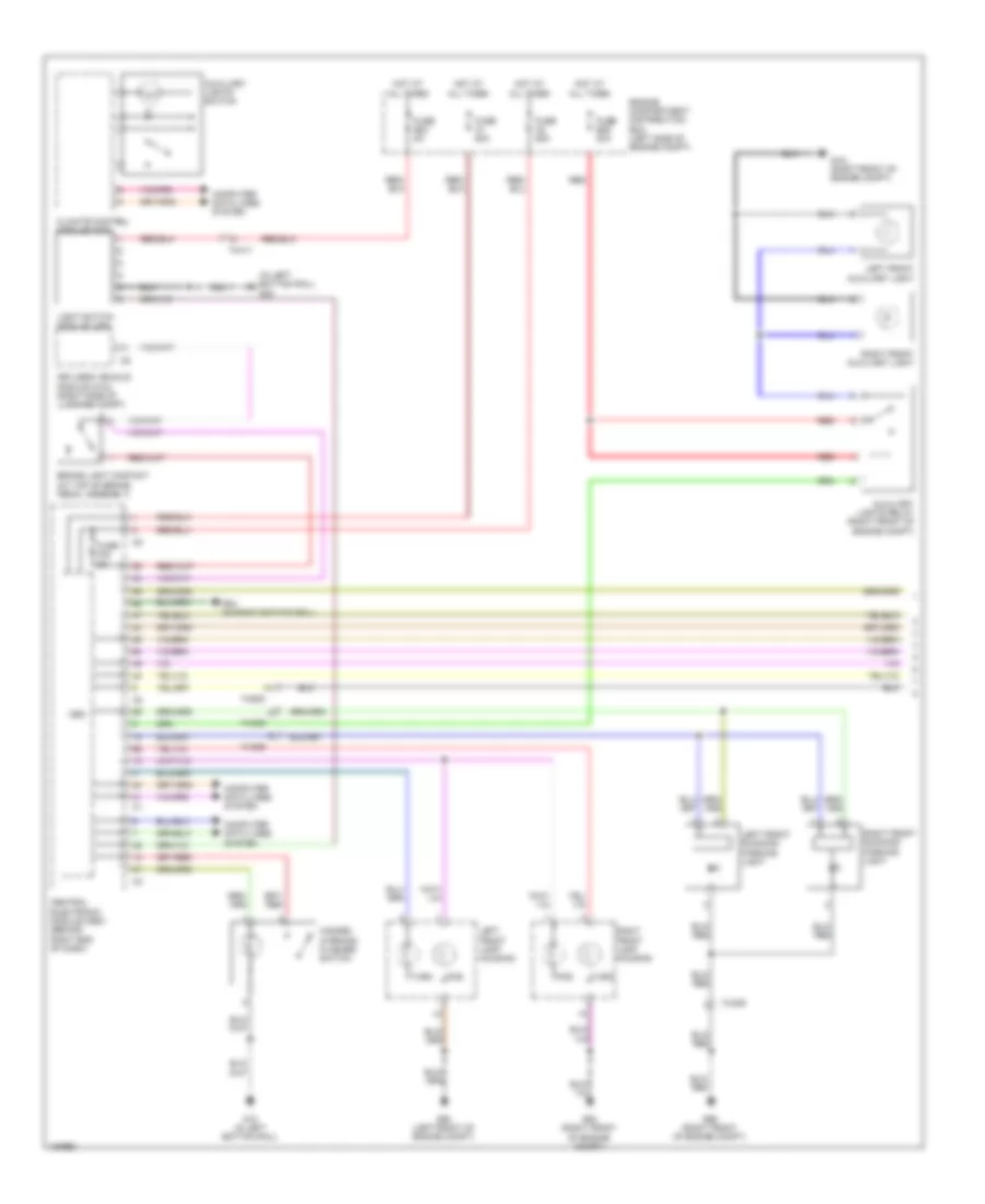 Exterior Lamps Wiring Diagram (1 of 2) for Volvo XC60 3.2 2014