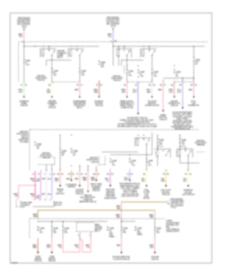 Power Distribution Wiring Diagram (2 of 3) for Volvo XC60 3.2 2014