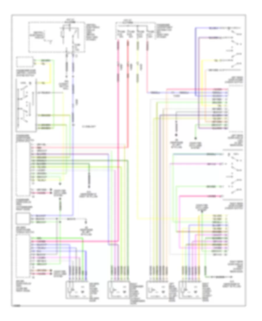 Power Windows Wiring Diagram for Volvo XC60 3 2 2014