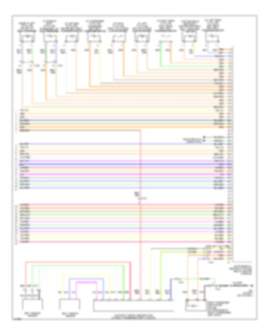 Supplemental Restraints Wiring Diagram (3 of 3) for Volvo XC60 3.2 2014