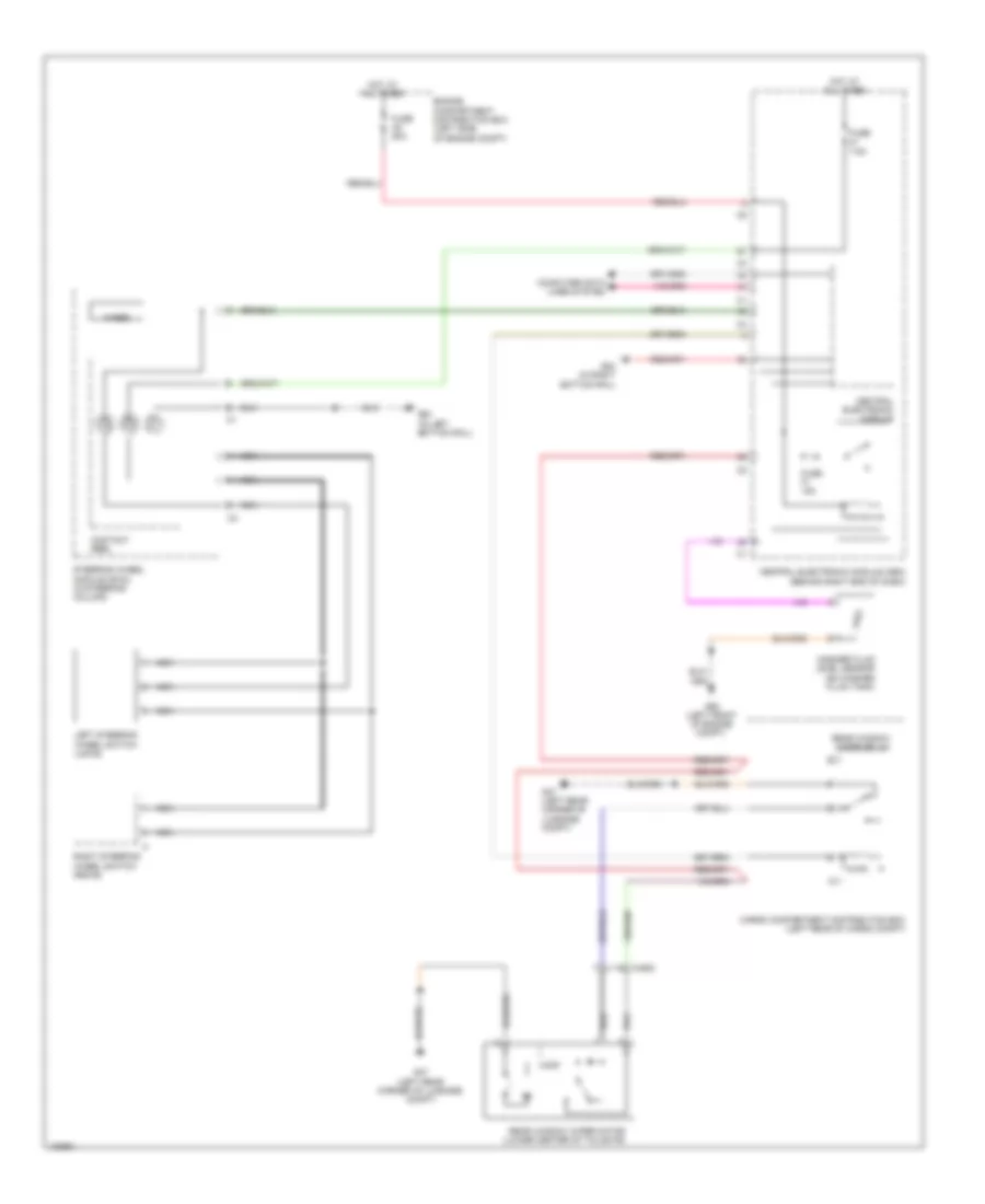 Электросхема заднего стеклоочистителя дворника и омывателя для Volvo XC60 3.2 2014