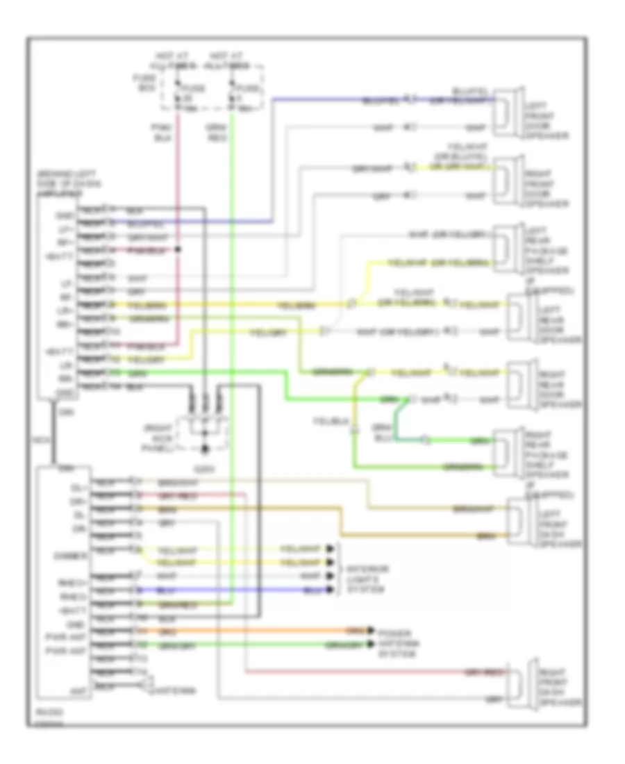 Radio Wiring Diagrams for Volvo 740 Turbo 1992