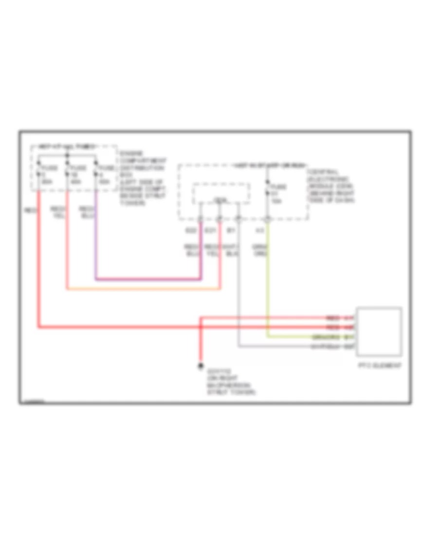 Auxiliary Heater Wiring Diagram for Volvo C70 T 5 2006