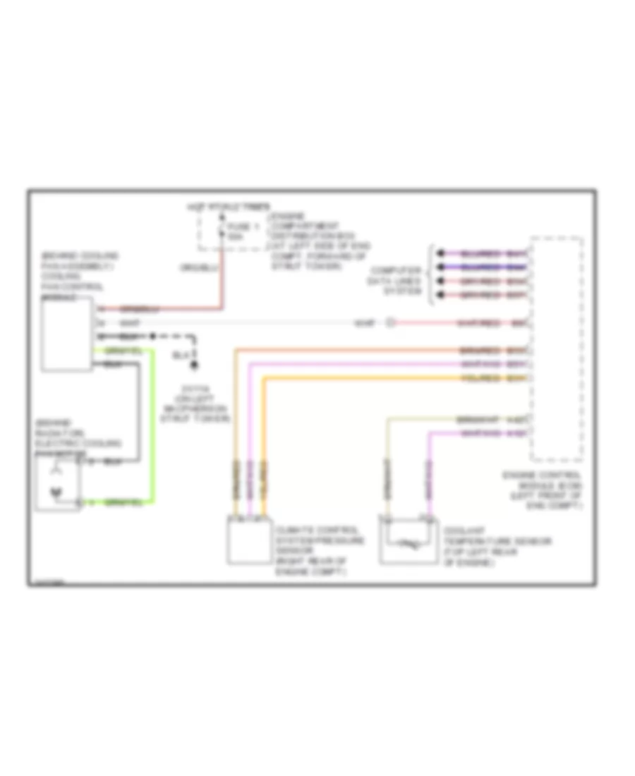 Cooling Fan Wiring Diagram for Volvo C70 T 5 2006