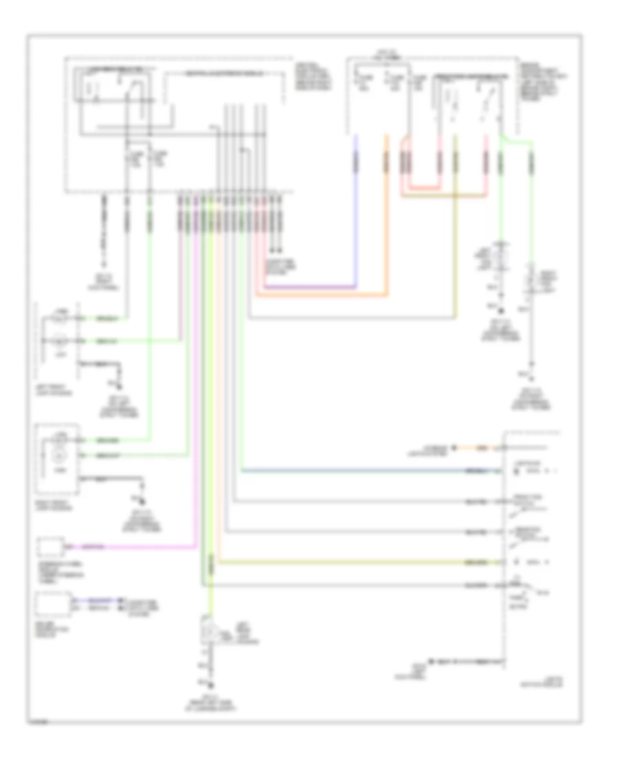 Headlamps Wiring Diagram, without Xenon Lamps for Volvo C70 T-5 2006