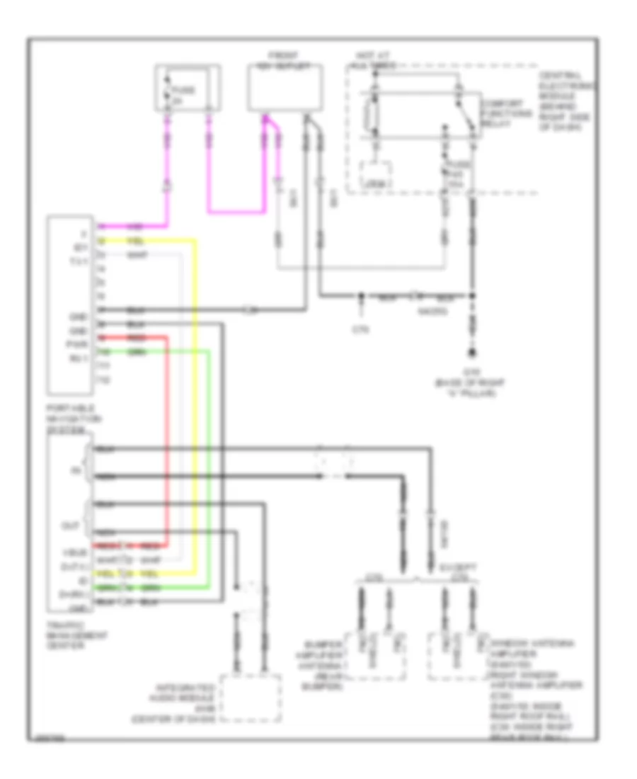 Navigation Wiring Diagram for Volvo S40 T-5 2011