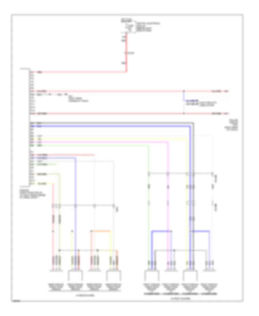 Parking Assistant Wiring Diagram for Volvo S40 T 5 2011