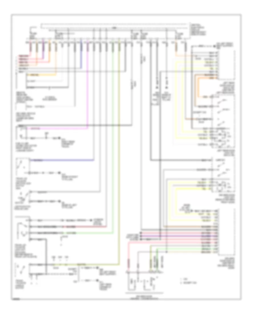 Central Locking Wiring Diagram (2 of 2) for Volvo S40 T-5 2011