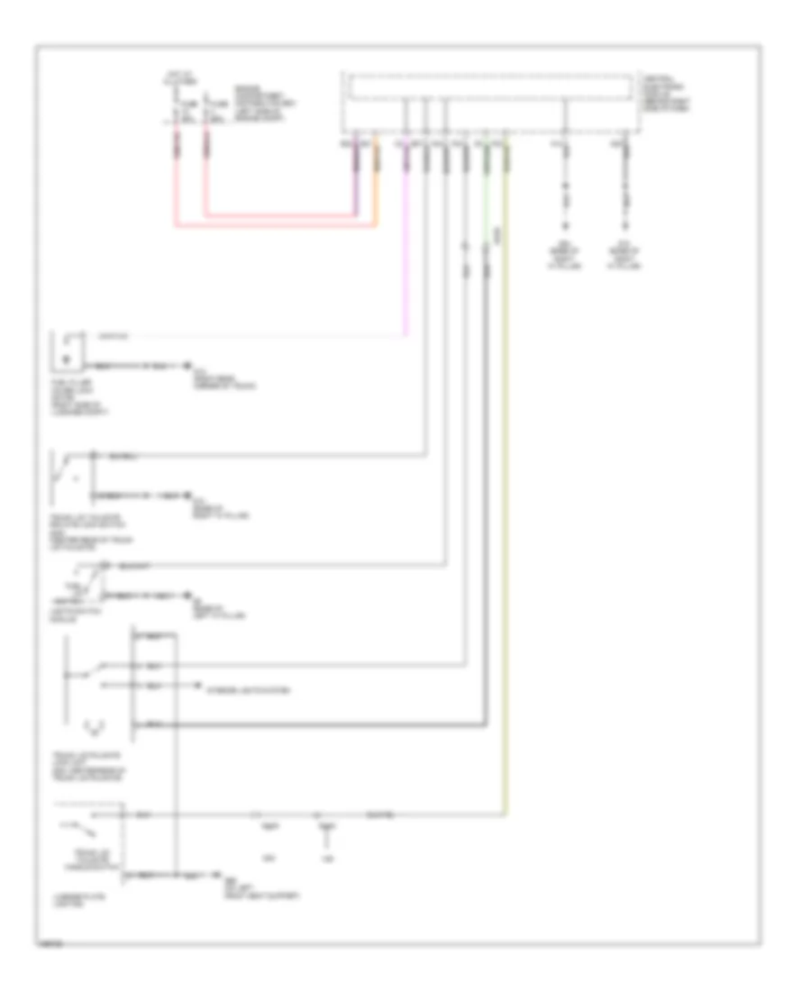 TrunkTailgate Release Wiring Diagram for Volvo S40 T-5 2011