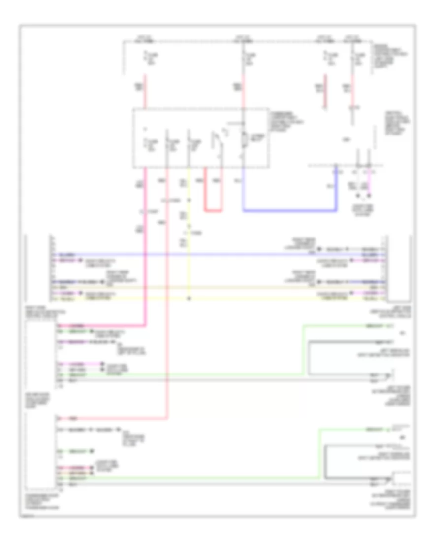 Blind Spot Information System Wiring Diagram for Volvo XC60 T6 R Design 2014