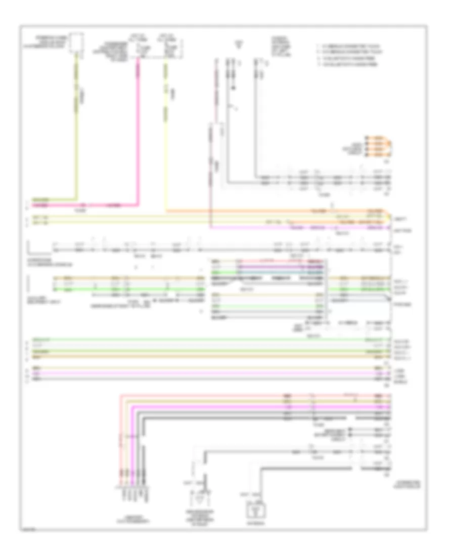 Radio Wiring Diagram, Premium (3 of 3) for Volvo XC70 3.2 2014