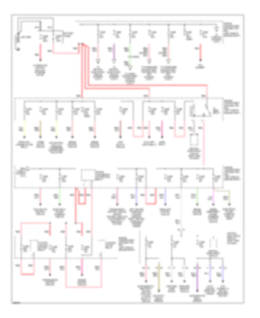 Power Distribution Wiring Diagram 1 of 3 for Volvo S60 T 6 2011