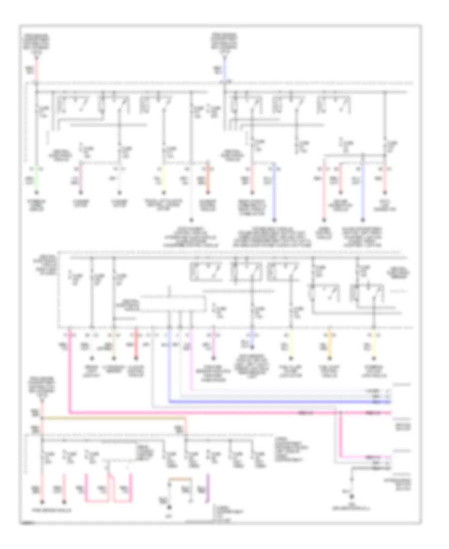 Power Distribution Wiring Diagram (2 of 3) for Volvo S60 T-6 2011