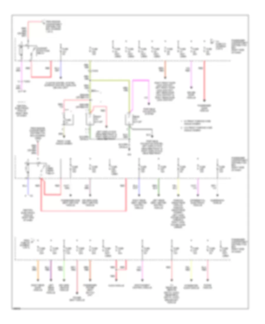 Power Distribution Wiring Diagram 3 of 3 for Volvo S60 T 6 2011