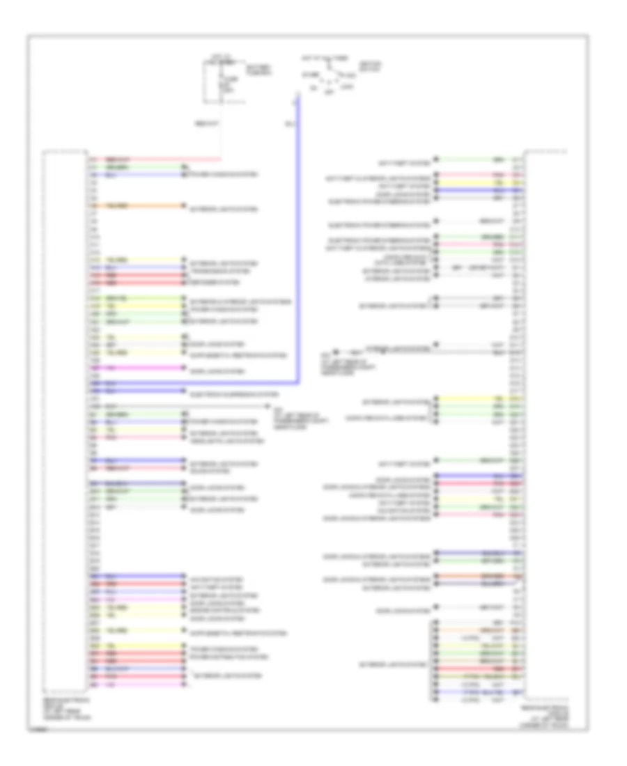 Rear Electronic Module Wiring Diagram for Volvo S60 2006